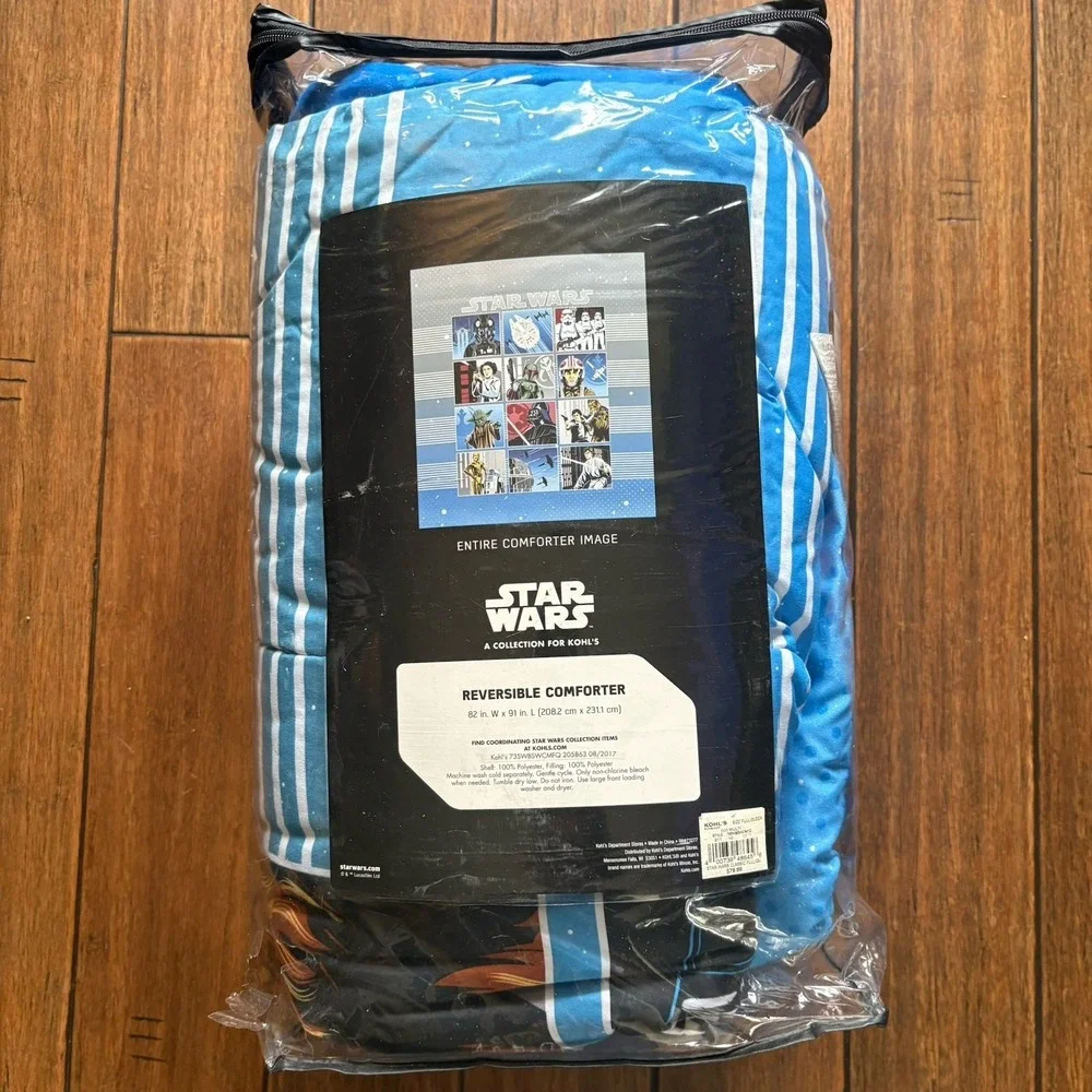 Disney Star Wars Full Queen Reversible Comforter Kohl's Bedding Darth Vader